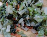 おみ漬け炒飯…梅干し添え作り方1写真