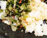 おみ漬け炒飯…梅干し添え作り方4写真