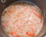 簡単4分！カニかまと玉子の雑炊？おじや作り方4写真