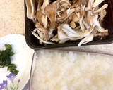 豚しゃぶしゃぶ肉と舞茸のみぞれ煮♪レンジ作り方1写真