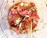 豚しゃぶしゃぶ肉と舞茸のみぞれ煮♪レンジ作り方4写真