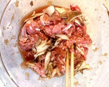 豚しゃぶしゃぶ肉と舞茸のみぞれ煮♪レンジ作り方4写真