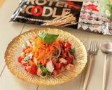 たことサーモンのプロテイン冷製パスタ作り方1写真