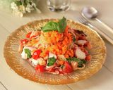 たことサーモンのプロテイン冷製パスタ作り方7写真