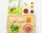 根菜たっぷり☆焼肉のたれではるさめ炒め作り方3写真