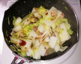 白菜とチーズdeパスタ作り方7写真