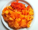 秋〰️別腹満足(^^)柿のケーキ(米粉)作り方1写真