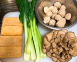 舞茸と厚揚げスープ作り方1写真