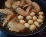 手羽先とうずらの卵のコクうま照り煮作り方3写真