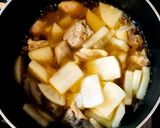 鶏モモほろほろ大根煮作り方4写真
