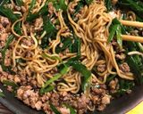 ニラとひき肉の焼きそば作り方5写真