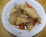 大根、にんじん、里芋と油揚げの煮物作り方5写真