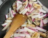 蓮根と大根の味噌生姜炒め煮作り方5写真