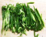 ピーマンとキムチーズの和え物作り方1写真