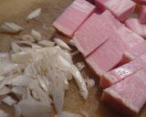 ベーコンエッグ丼作り方1写真