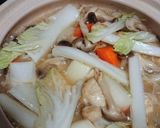 ★白菜と鶏むね肉のミルク鍋作り方4写真