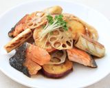 冷めてもおいしい！鮭と根菜類の焼き浸し作り方5写真
