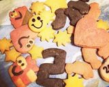 乳卵不使用ケーキ カラフルクッキー作り方2写真