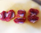 砂肝とこんにゃくのにんにくしょうが醤油煮作り方1写真