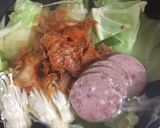 修羅場風プデチゲ風うどん作り方6写真