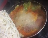 修羅場風プデチゲ風うどん作り方7写真