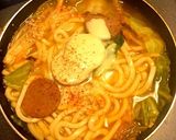 修羅場風プデチゲ風うどん作り方10写真