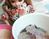 リカちゃん♡魚だし(鰆の稚魚ver.)ꕤ作り方3写真