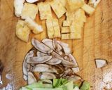 食べる味噌汁・6～ゴボウ　椎茸　油揚げ…作り方1写真