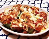 ピーマンの肉詰め●トマトソースチーズ焼き作り方11写真