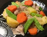 フライパンで 豚肉じゃが作り方19写真