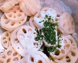 蓮根のシャキシャキ✨磯辺揚げ風 作り方3写真