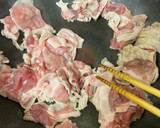 厚揚げと豚肉、小松菜のうま煮作り方1写真