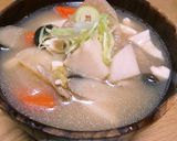 やさしい味で具沢山のすいとん汁♥゛作り方12写真
