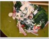 春菊とカニ棒のルンルンサラダ^^)v作り方3写真