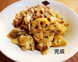 豚バラ肉と蓮根・舞茸の味噌炒め作り方7写真
