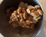納豆と金時豆のトースト作り方2写真