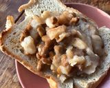 納豆と金時豆のトースト作り方4写真