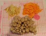 【炊飯器】あったか♪きのこの炊き込みご飯作り方1写真