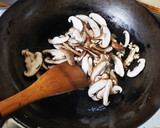 簡単！空芯菜と椎茸の中華炒め♪作り方3写真