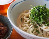大葉とシラス、味噌バタ牛乳うどん作り方5写真