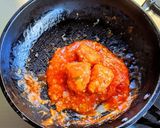 鶏の唐揚げ エビチリ風玉子とじ丼作り方1写真