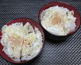 おひとりさまの白菜で巣ごもり玉子風味噌汁作り方2写真