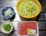 牛豚合挽肉の白菜レンジ蒸し作り方1写真