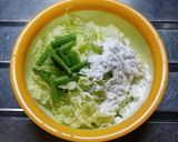 牛豚合挽肉の白菜レンジ蒸し作り方2写真