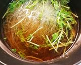 豆苗と春雨スープ作り方3写真