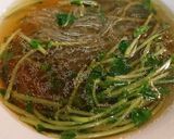 豆苗と春雨スープ作り方4写真