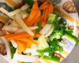 全てレンジ中濃ソースロコモコ味青椒肉絲風作り方9写真