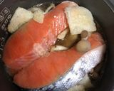 かやのだし使用　炊飯器で鮭ごはん作り方3写真