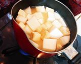 大根と胸肉と厚揚げの甘煮物作り方2写真