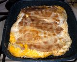 自然薯(山芋)のみで豚バラお好み焼き作り方17写真